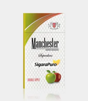 Manchester Superslims Double Apple sigara